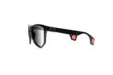 NYLAARN Bio-Black “Lawnmower” Blend Sunglasses - Polarized Gray Gradient + Black Mirror Lens