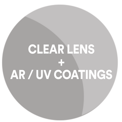 CLEAR Lenses with AR + UV Coatings